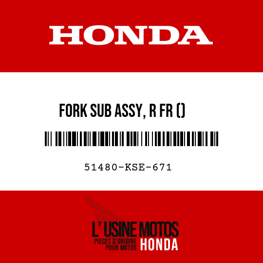image de 51480-KSE-671 FORK SUB ASSY, R FR ()