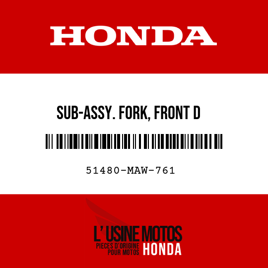 image de 51480-MAW-761 SUB-ASSY. FORK, FRONT D