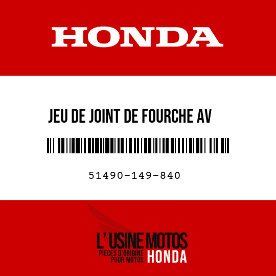 image de 51490-149-840 JEU DE JOINT DE FOURCHE AV