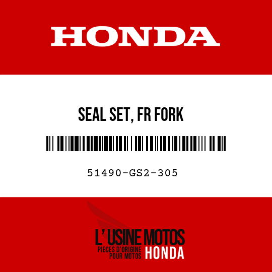 image de 51490-GS2-305 SEAL SET, FR FORK
