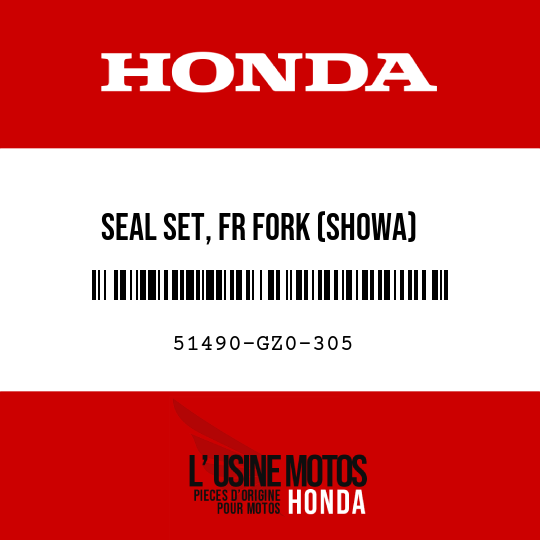 image de 51490-GZ0-305 SEAL SET, FR FORK (SHOWA)