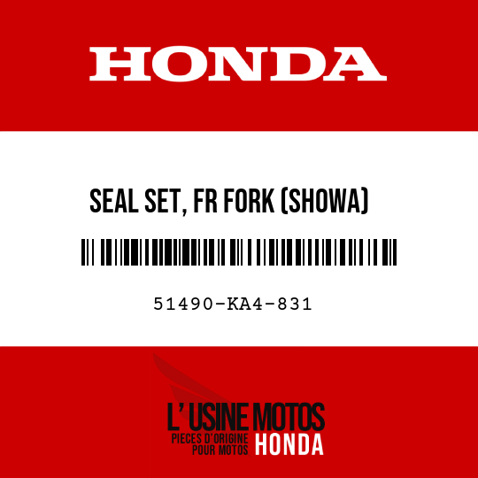 image de 51490-KA4-831 SEAL SET, FR FORK (SHOWA)