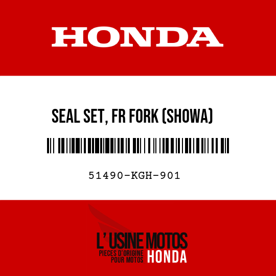 image de 51490-KGH-901 SEAL SET, FR FORK (SHOWA)