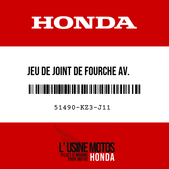 image de 51490-KZ3-J11 JEU DE JOINT DE FOURCHE AV.