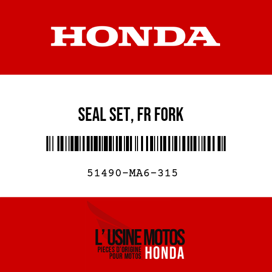image de 51490-MA6-315 SEAL SET, FR FORK