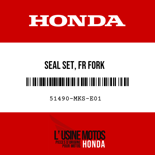 image de 51490-MKS-E01 SEAL SET, FR FORK