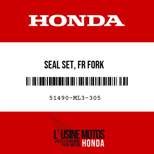 image de 51490-ML3-305 SEAL SET, FR FORK