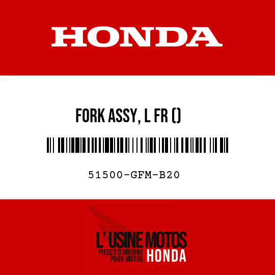 image de 51500-GFM-B20 FORK ASSY, L FR ()