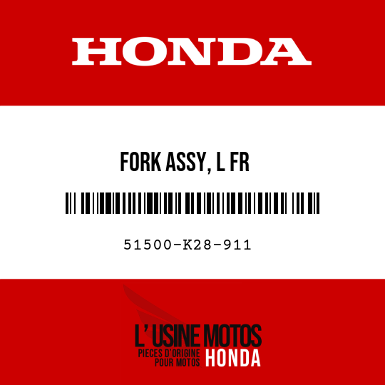 image de 51500-K28-911 FORK ASSY, L FR