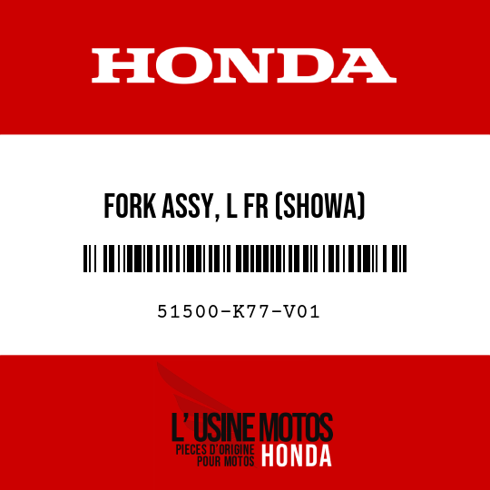 image de 51500-K77-V01 FORK ASSY, L FR (SHOWA)