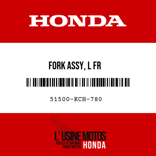 image de 51500-KCH-780 FORK ASSY, L FR