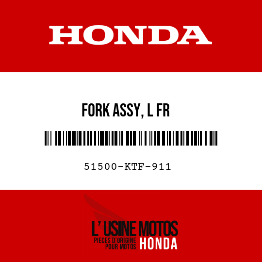 image de 51500-KTF-911 FORK ASSY, L FR
