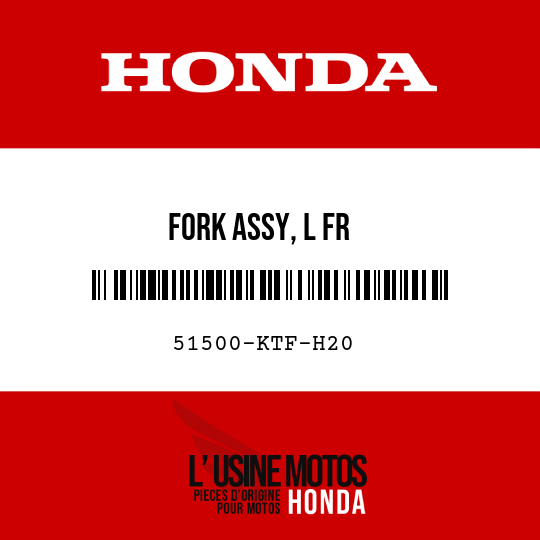 image de 51500-KTF-H20 FORK ASSY, L FR