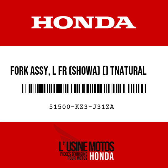 image de 51500-KZ3-J31ZA FORK ASSY, L FR (SHOWA) () TNATURAL  (TNATURAL NATURAL)