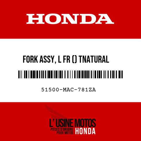 image de 51500-MAC-781ZA FORK ASSY, L FR () TNATURAL (TNATURAL NATURAL)