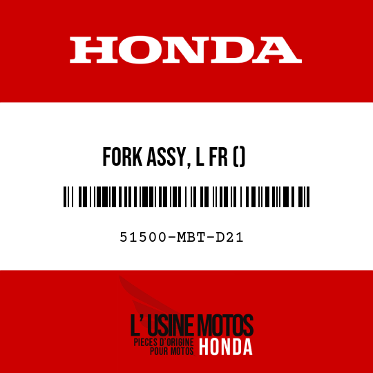 image de 51500-MBT-D21 FORK ASSY, L FR ()