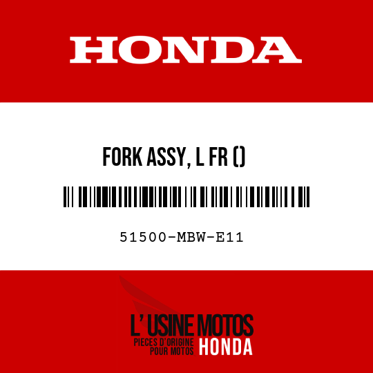 image de 51500-MBW-E11 FORK ASSY, L FR ()