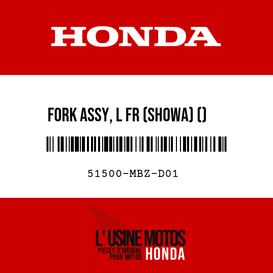 image de 51500-MBZ-D01 FORK ASSY, L FR (SHOWA) ()