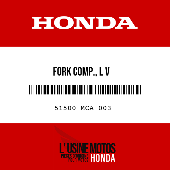 image de 51500-MCA-003 FORK COMP., L V
