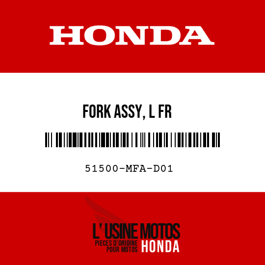 image de 51500-MFA-D01 FORK ASSY, L FR