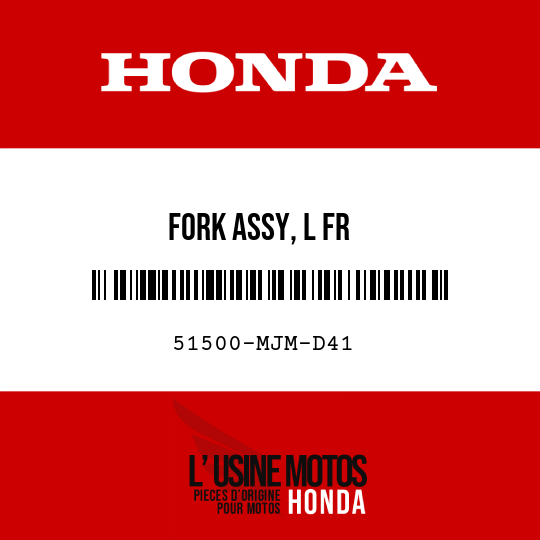 image de 51500-MJM-D41 FORK ASSY, L FR