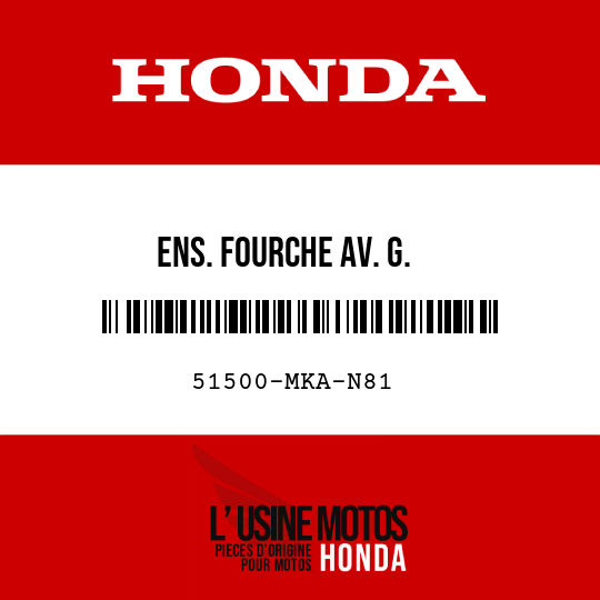 image de 51500-MKA-N81 ENS. FOURCHE AV. G.