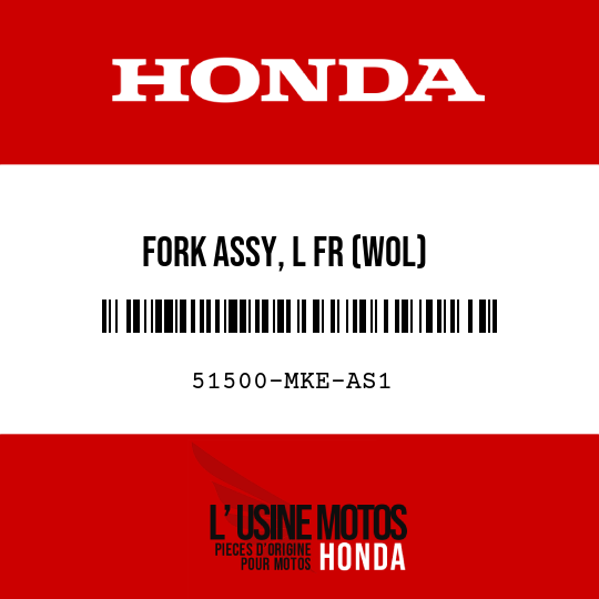 image de 51500-MKE-AS1 FORK ASSY, L FR (WOL)