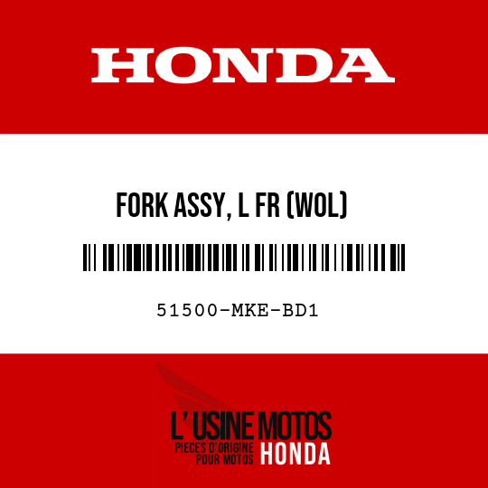 image de 51500-MKE-BD1 FORK ASSY, L FR (WOL)