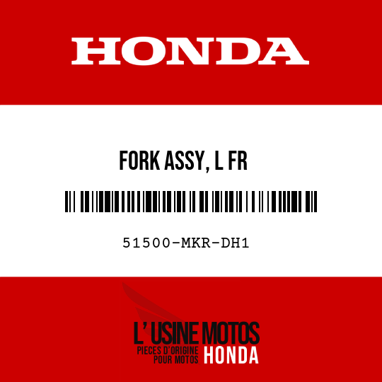 image de 51500-MKR-DH1 FORK ASSY, L FR