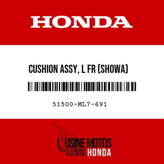 image de 51500-ML7-691 CUSHION ASSY, L FR (SHOWA)