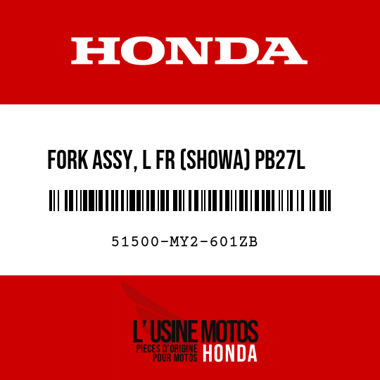 image de 51500-MY2-601ZB FORK ASSY, L FR (SHOWA) PB27L  (PB27L NEO BLUE)