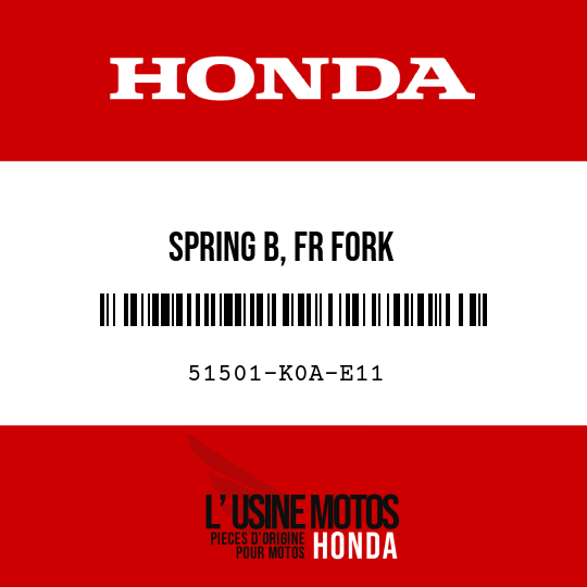 image de 51501-K0A-E11 SPRING B, FR FORK