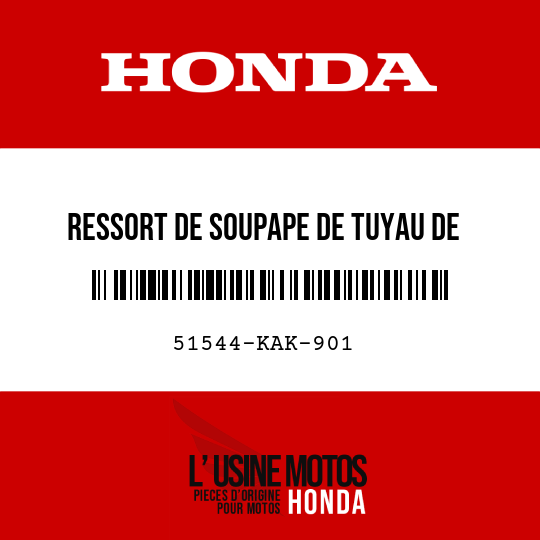 image de 51544-KAK-901 RESSORT DE SOUPAPE DE TUYAU DE FOURCHE G