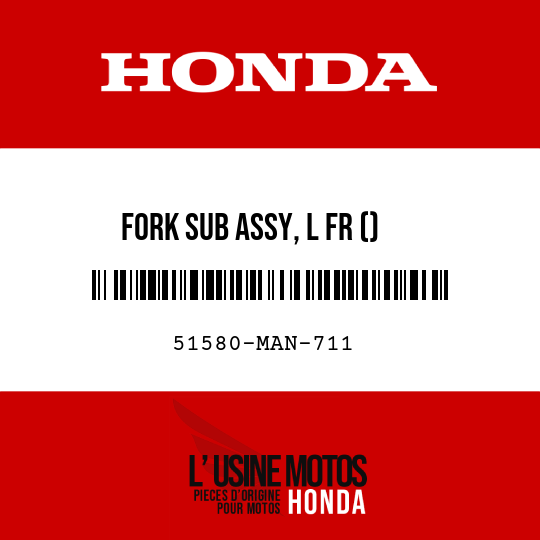 image de 51580-MAN-711 FORK SUB ASSY, L FR ()