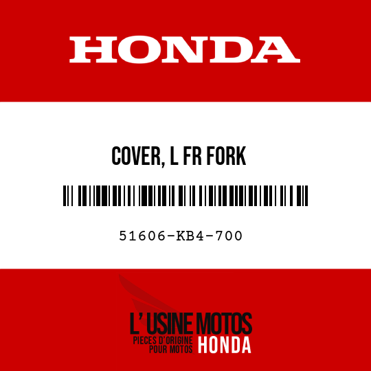 image de 51606-KB4-700 COVER, L FR FORK