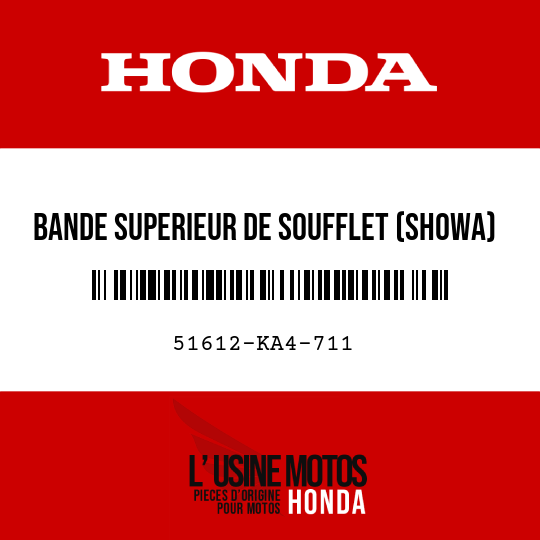 image de 51612-KA4-711 BANDE SUPERIEUR DE SOUFFLET (SHOWA)