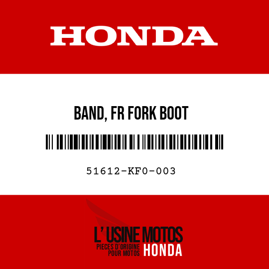 image de 51612-KF0-003 BAND, FR FORK BOOT