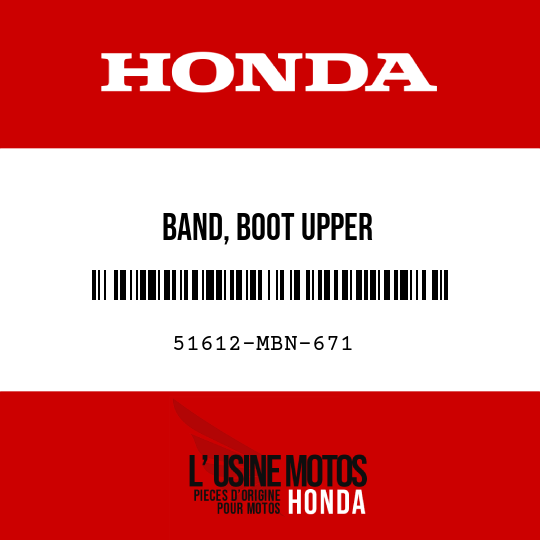 image de 51612-MBN-671 BAND, BOOT UPPER