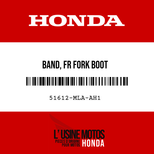 image de 51612-MLA-AH1 BAND, FR FORK BOOT