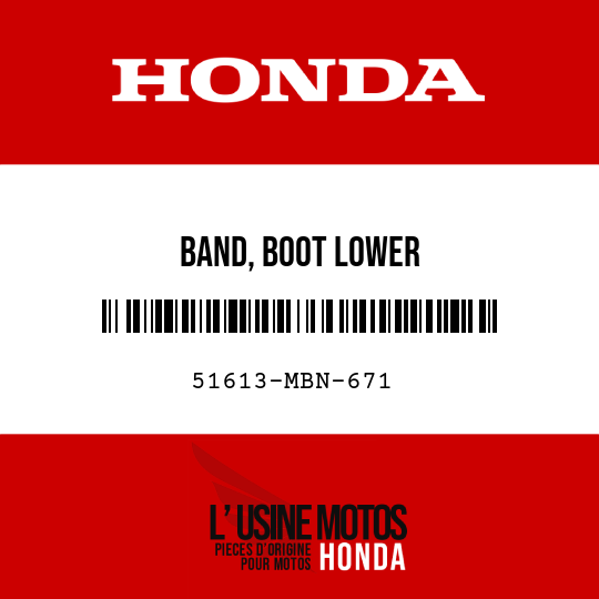 image de 51613-MBN-671 BAND, BOOT LOWER