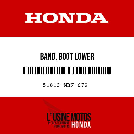 image de 51613-MBN-672 BAND, BOOT LOWER