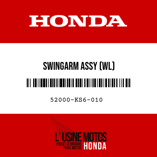image de 52000-KS6-010 SWINGARM ASSY (WL)