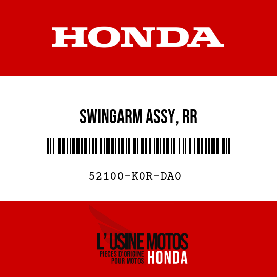 image de 52100-K0R-DA0 SWINGARM ASSY, RR
