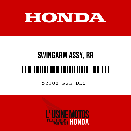 image de 52100-K2L-DD0 SWINGARM ASSY, RR