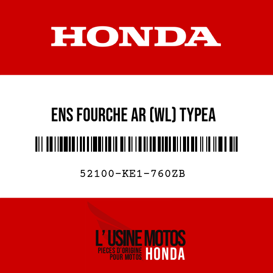 image de 52100-KE1-760ZB ENS FOURCHE AR (WL) TYPEA 