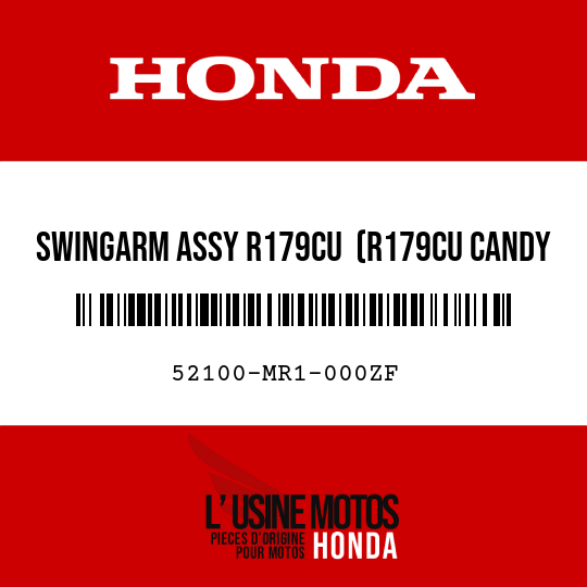 image de 52100-MR1-000ZF SWINGARM ASSY R179CU  (R179CU CANDY FRAME RED B-U)