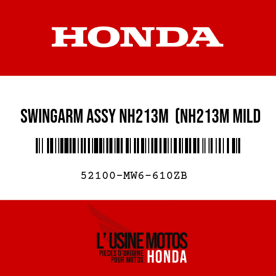 image de 52100-MW6-610ZB SWINGARM ASSY NH213M  (NH213M MILD GRAY METALLIC)