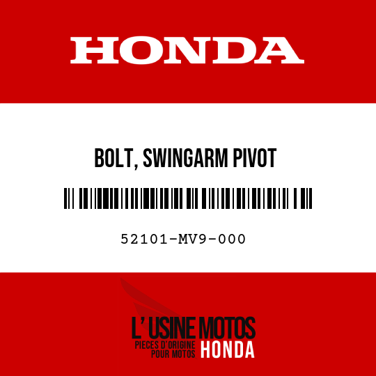 image de 52101-MV9-000 BOLT, SWINGARM PIVOT