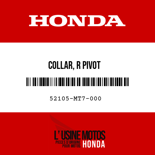 image de 52105-MT7-000 COLLAR, R PIVOT