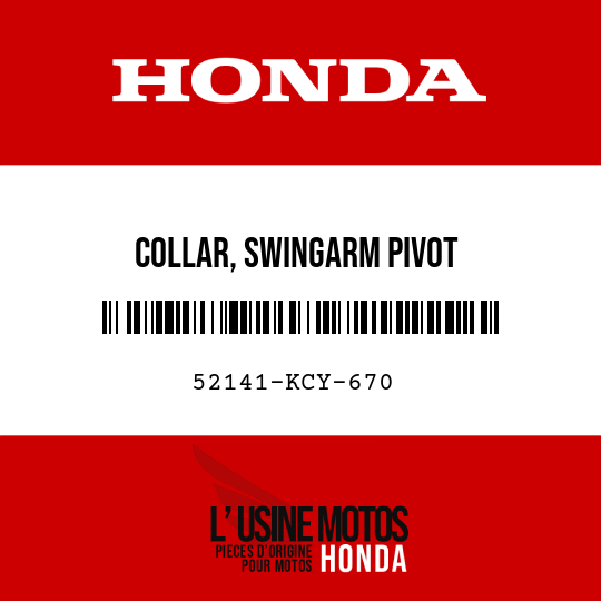 image de 52141-KCY-670 COLLAR, SWINGARM PIVOT